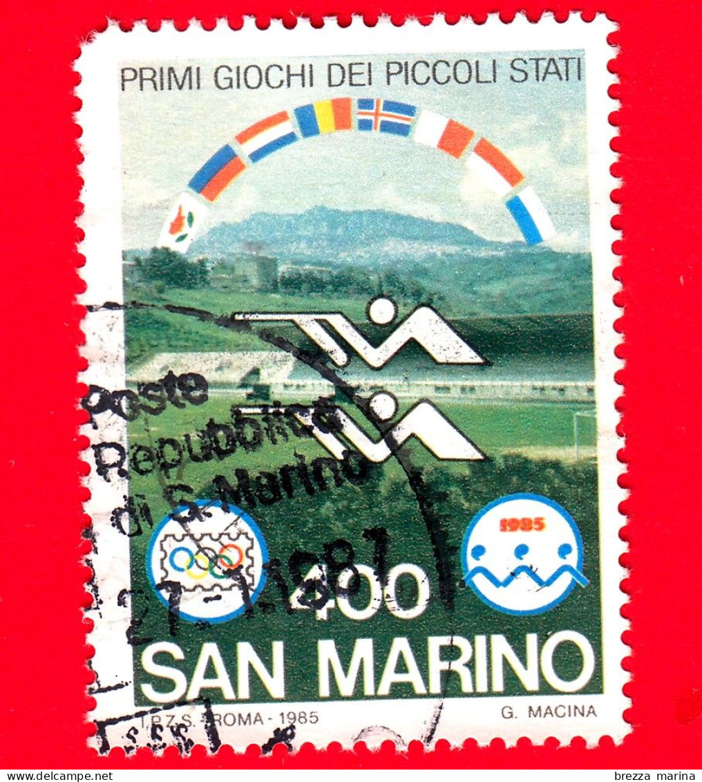 SAN MARINO - Usato - 1985 - Primi Giochi Sportivi Dei Piccoli Stati - Tiro Al Piattello - 400 - Usati