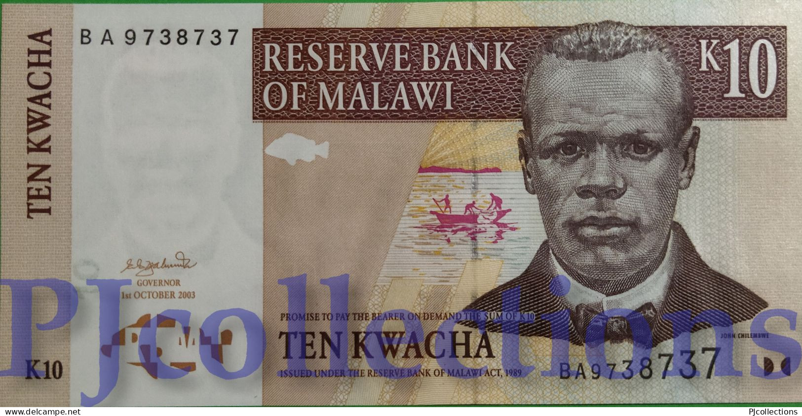 MALAWI 10 KWACHA 2003 PICK 43b UNC - Malawi