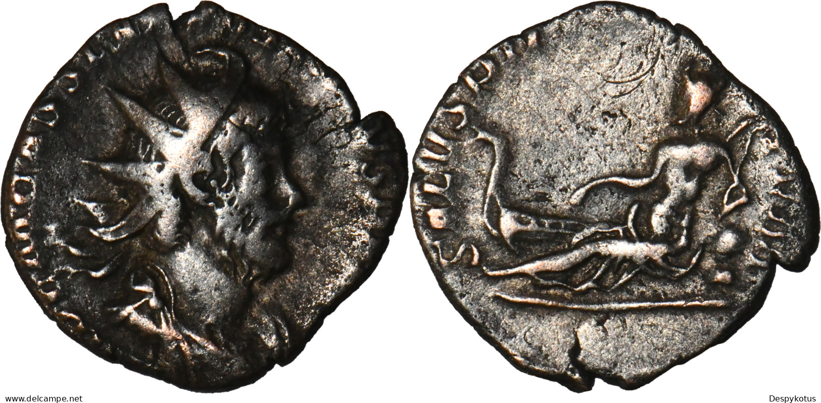 ROME - Antoninien - POSTUME - Rhin - SALVS PROVINCIARVM - 260 AD - TRES RARE - RIUC.38 - 19-162 - Der Soldatenkaiser (die Militärkrise) (235 / 284)