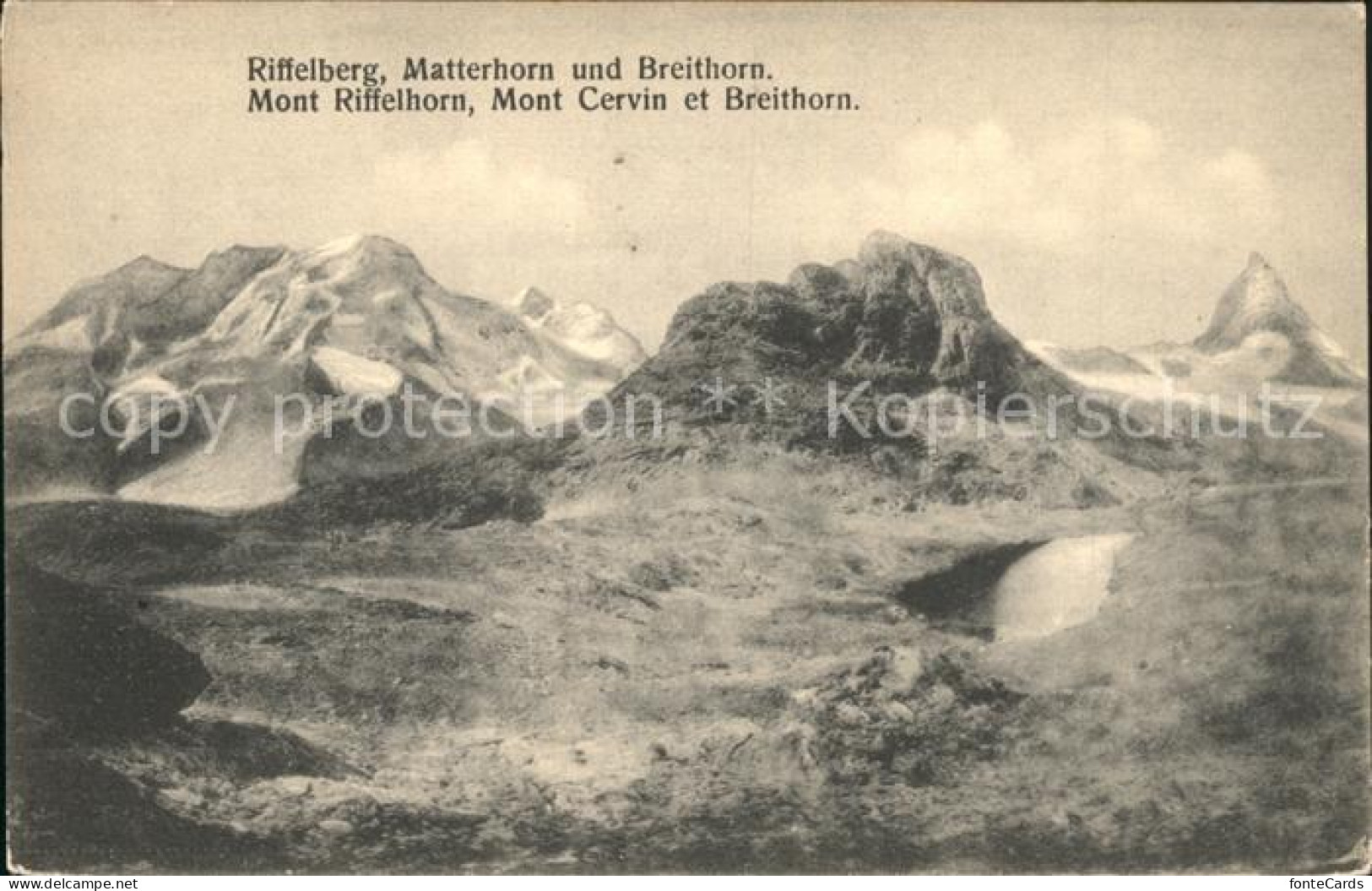 11942470 Matterhorn VS Riffelberg Breithorn  Matterhorn VS - Sonstige & Ohne Zuordnung