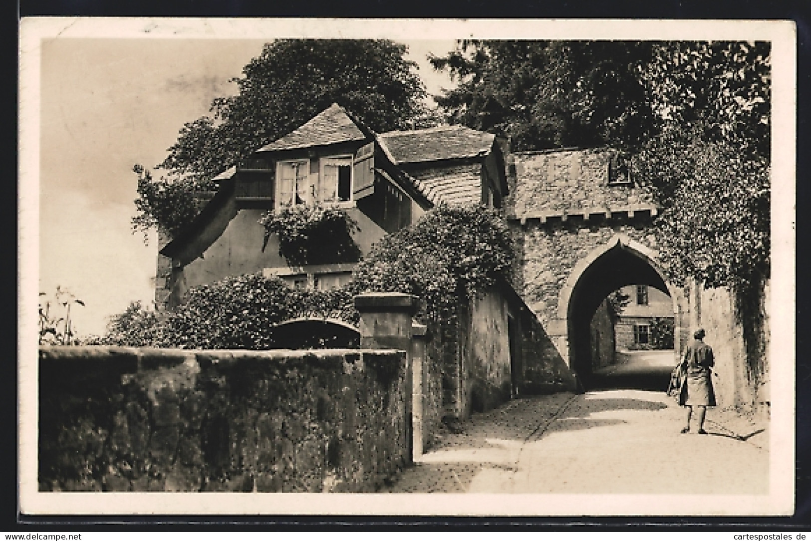 AK Marburg, Aufgang Zum Schloss  - Marburg