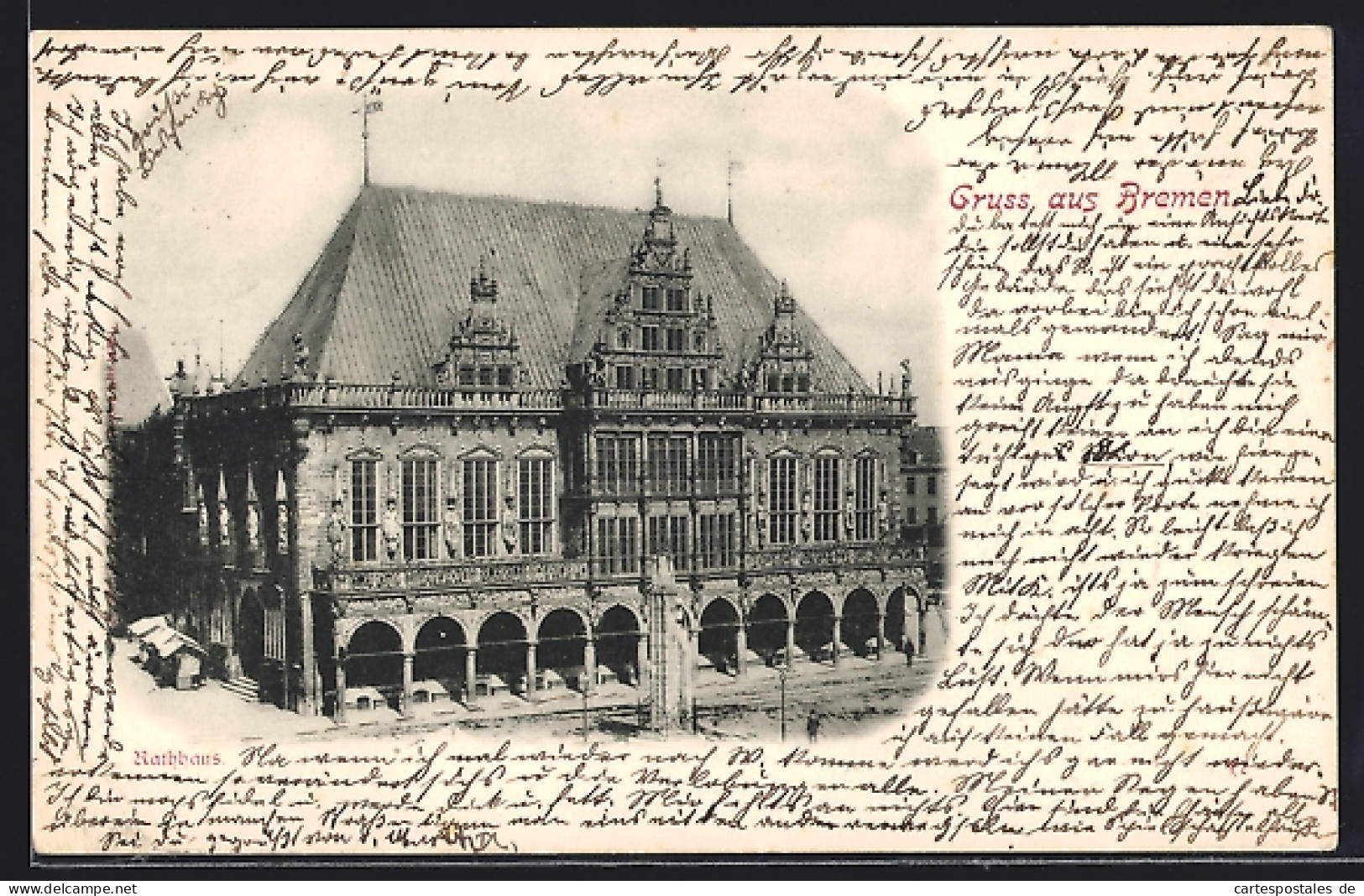 AK Bremen, Rathaus Mit Passanten  - Bremen