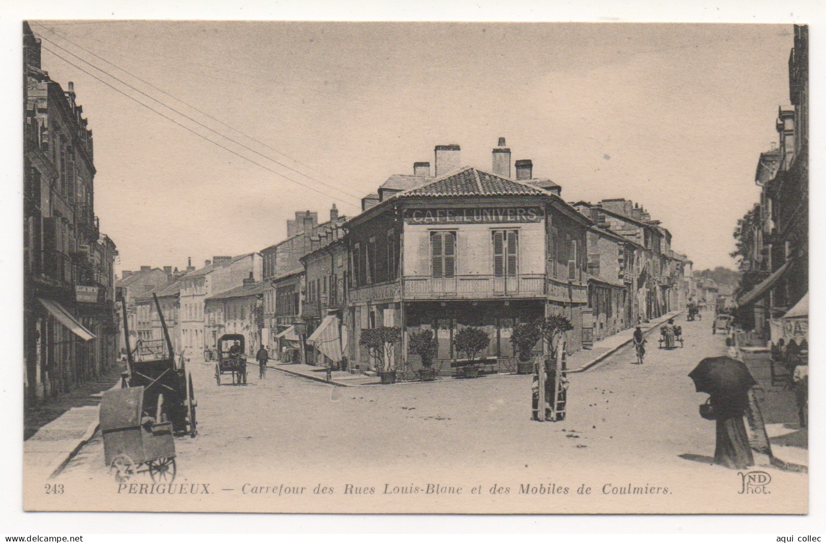 PERIGUEUX    24  DORDOGNE PERIGORD   CARREFOUR DES RUES LOUIS-BLANC ET DES MOBILES DE COULMIERS - Périgueux