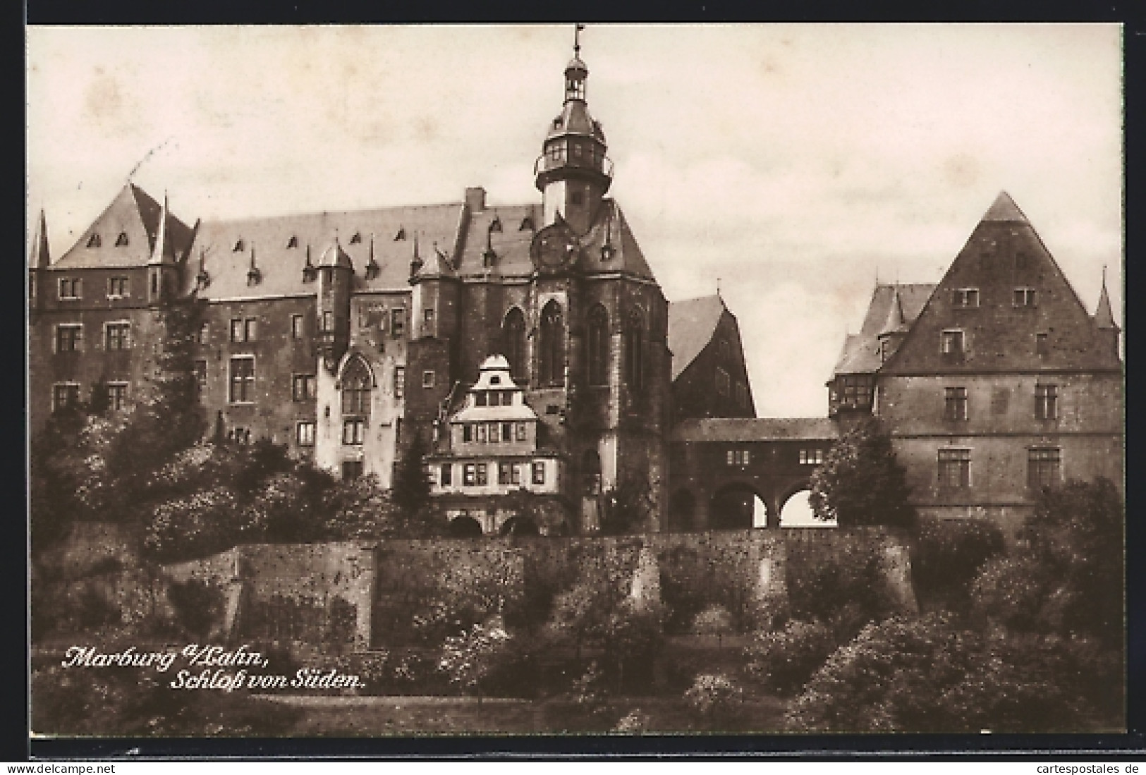 AK Marburg A / Lahn, Schloss Von Süden  - Marburg