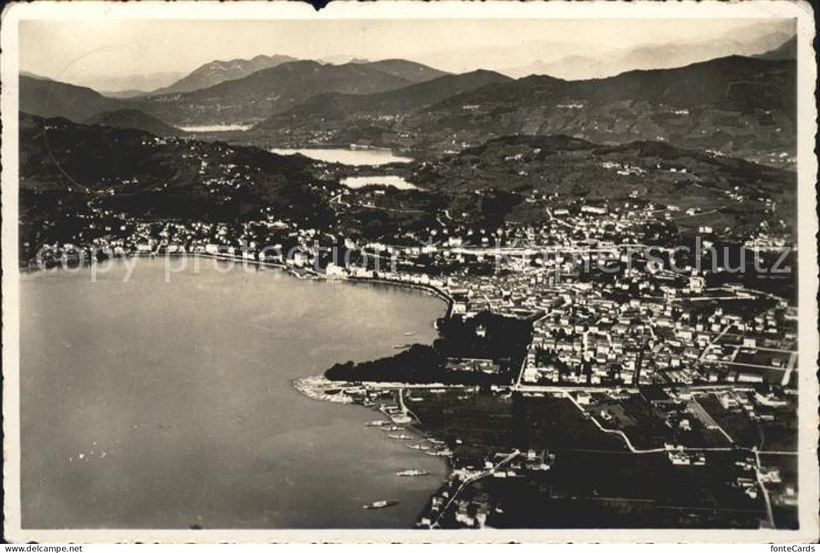 11940431 Lugano TI Fliegeraufnahme Lugano - Autres & Non Classés