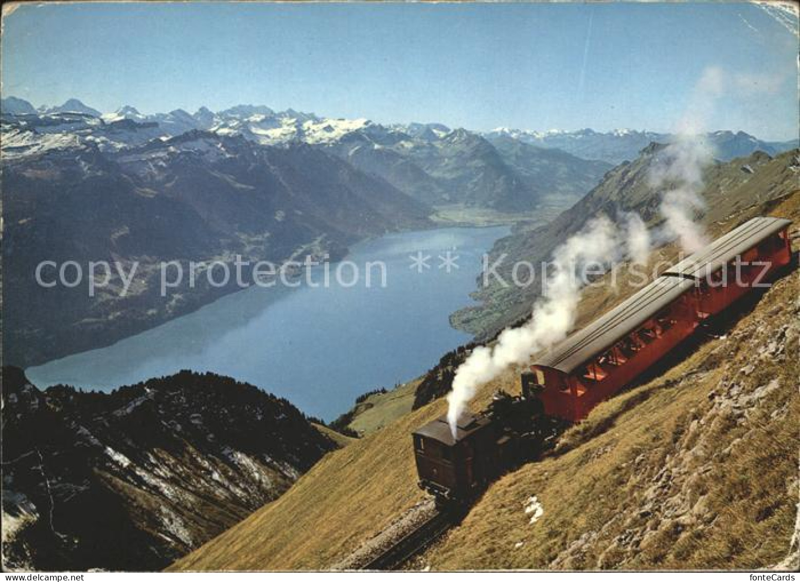 11940314 Rothorn Kulm Brienz Rothorn Bahn Talfahrt Brienzersee Berner Alpen Gros - Sonstige & Ohne Zuordnung