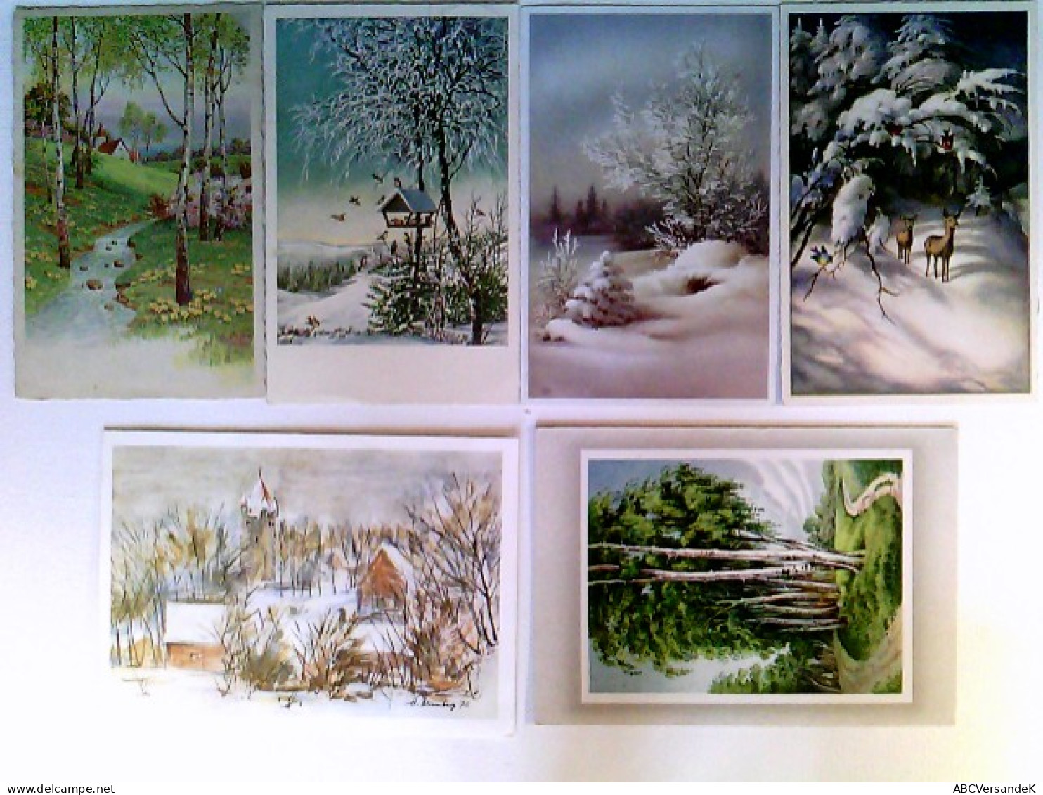 Landschaften, Natur, ältere Künstlerkarten, 11 Künstler AK, 7x Gelaufen/geschrieben Ab 1932, 3x Ungelaufen, - Ohne Zuordnung