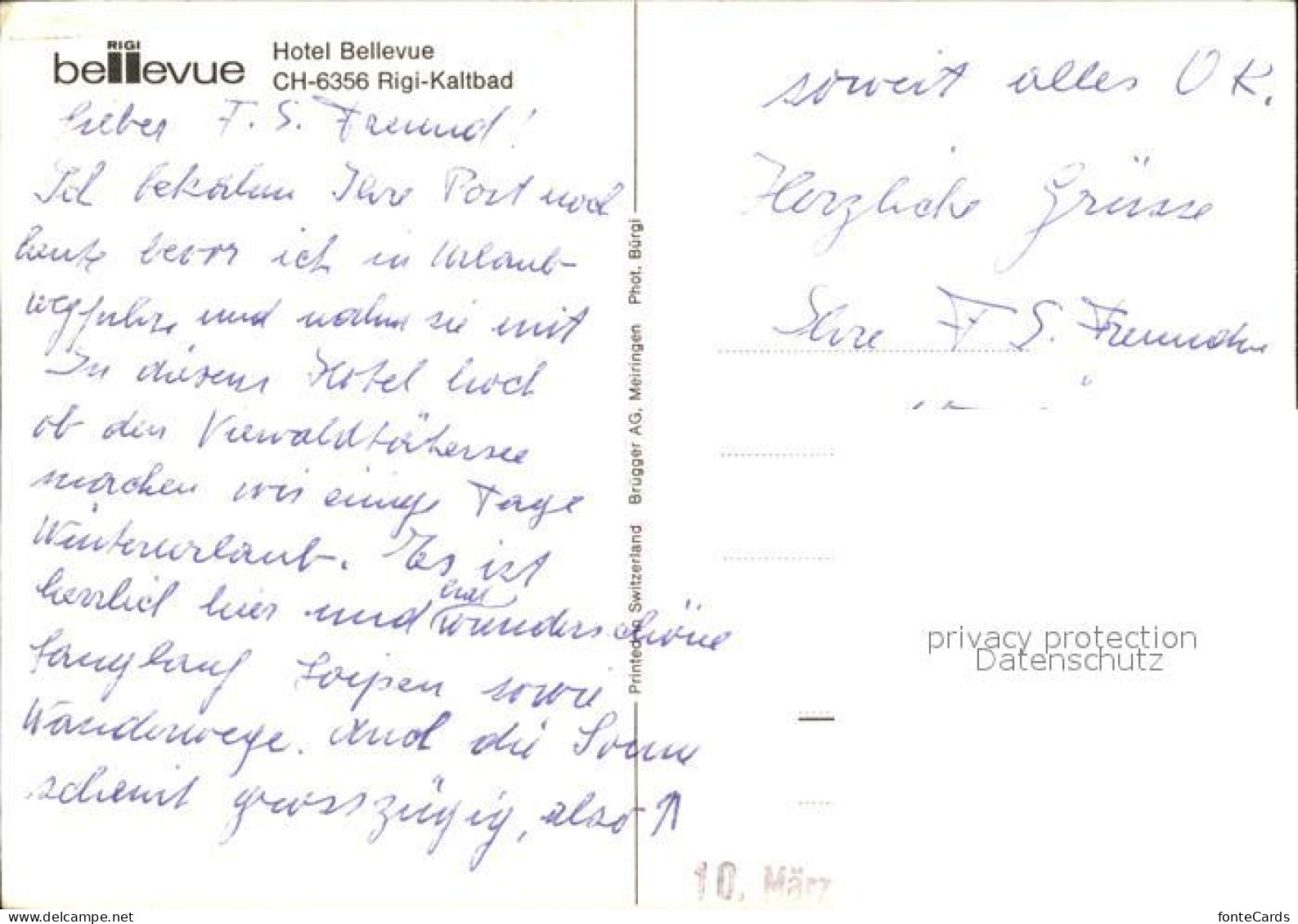 11939860 Rigi Kaltbad Hotel Bellevue Rigi Kaltbad - Otros & Sin Clasificación