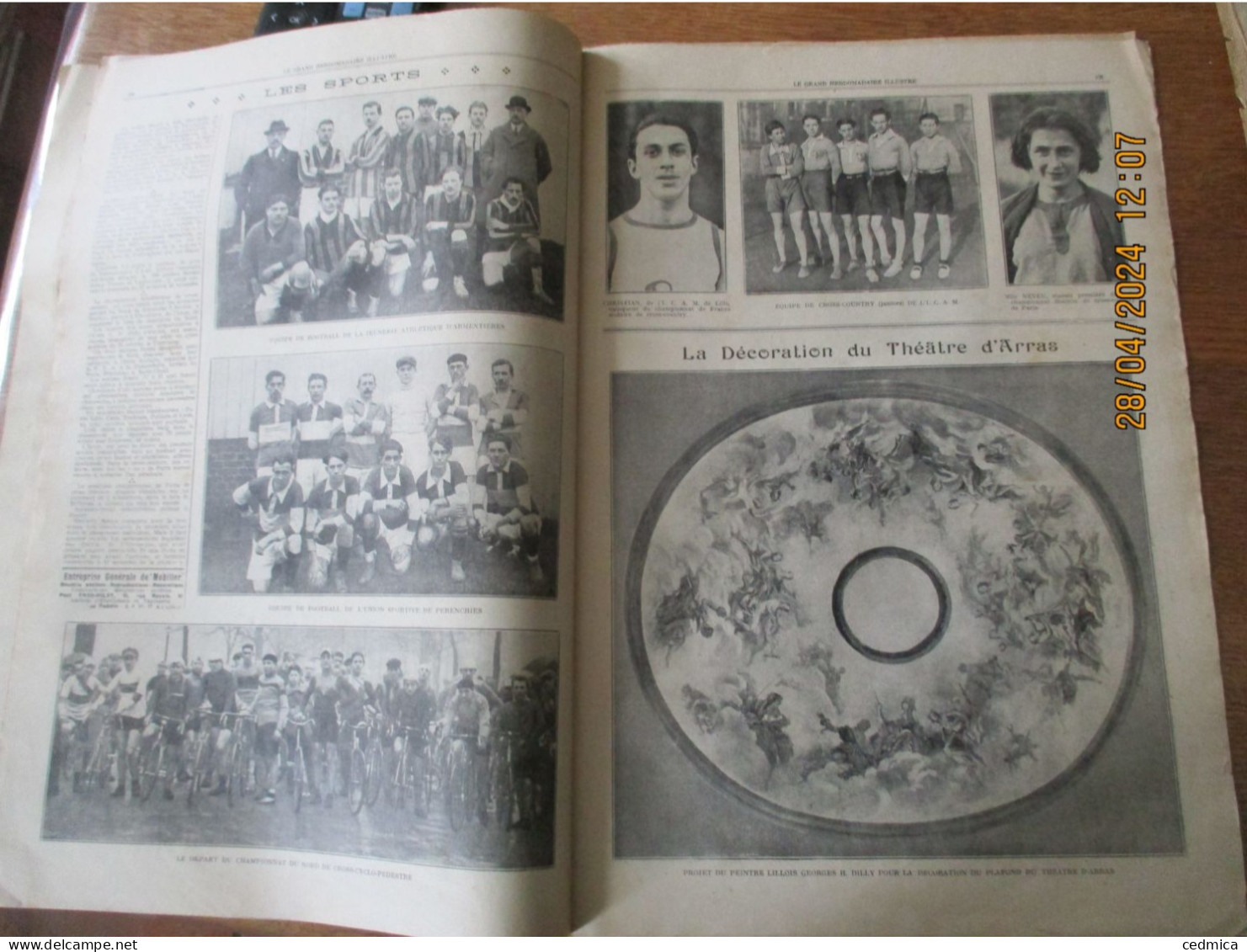 LE GRAND HEBDOMADAIRE ILLUSTRE DU NORD 17 FEVRIER 1924 SOUVENIR DES JEUX OLYMPIQUES DE CHAMONIX,L'EGLISE DE LA MADELEINE - Picardie - Nord-Pas-de-Calais