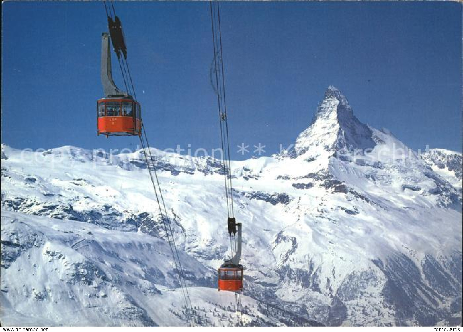 11938890 Zermatt VS Luftseilbahn Rothorn Wintersportplatz Matterhorn  - Autres & Non Classés