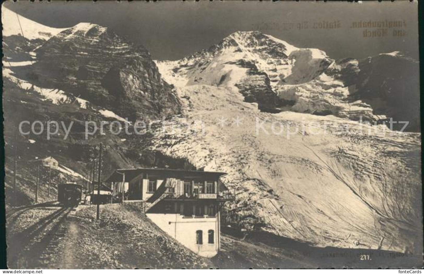 11937223 Jungfraubahn Station Eigergletscher Moench Jungfraubahn - Sonstige & Ohne Zuordnung