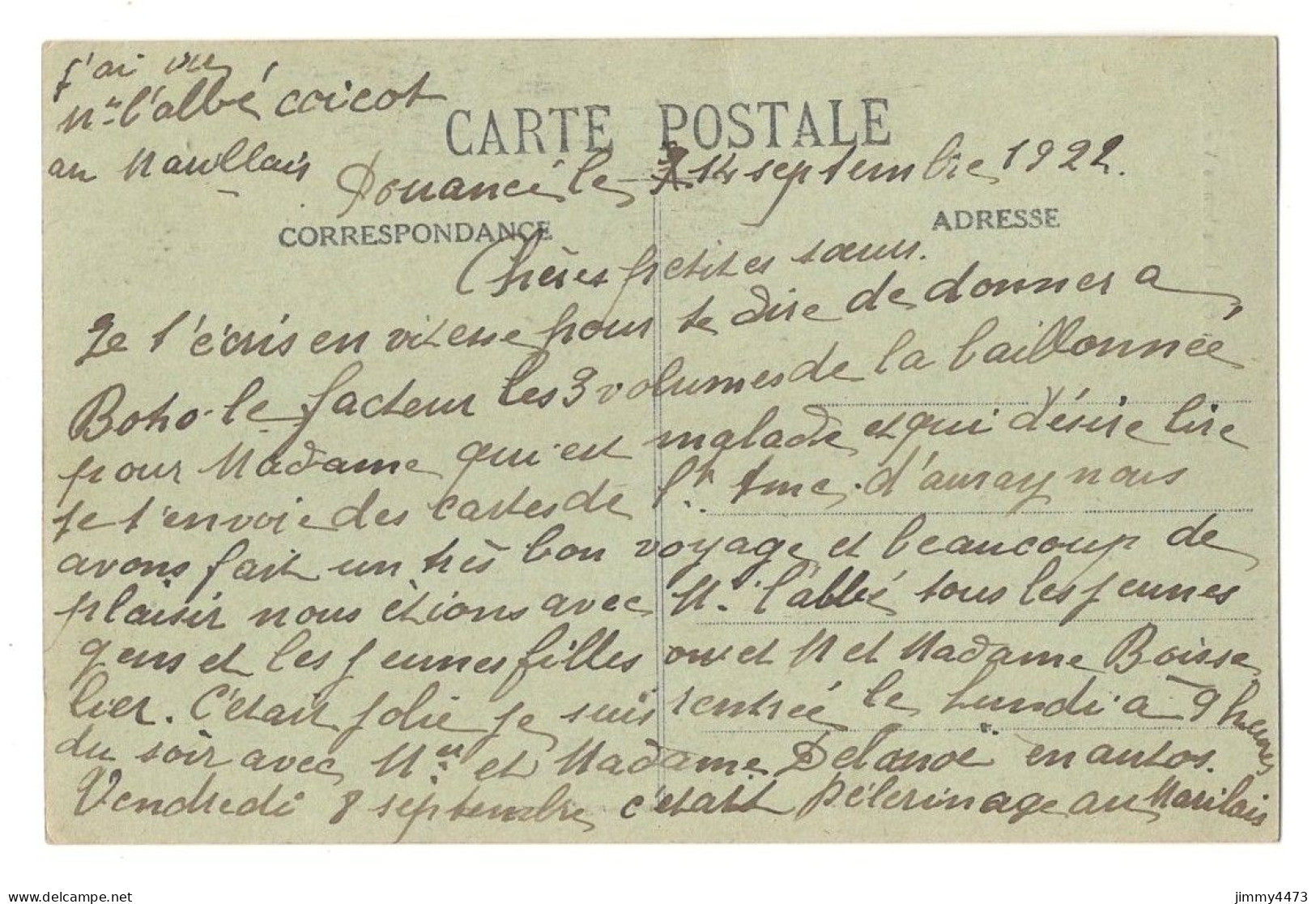 CPA - Une Bonne Vieille En 1922 ( Bretagne ) N° 3669 - Coll. H. Laurent Port-Louis - Bretagne