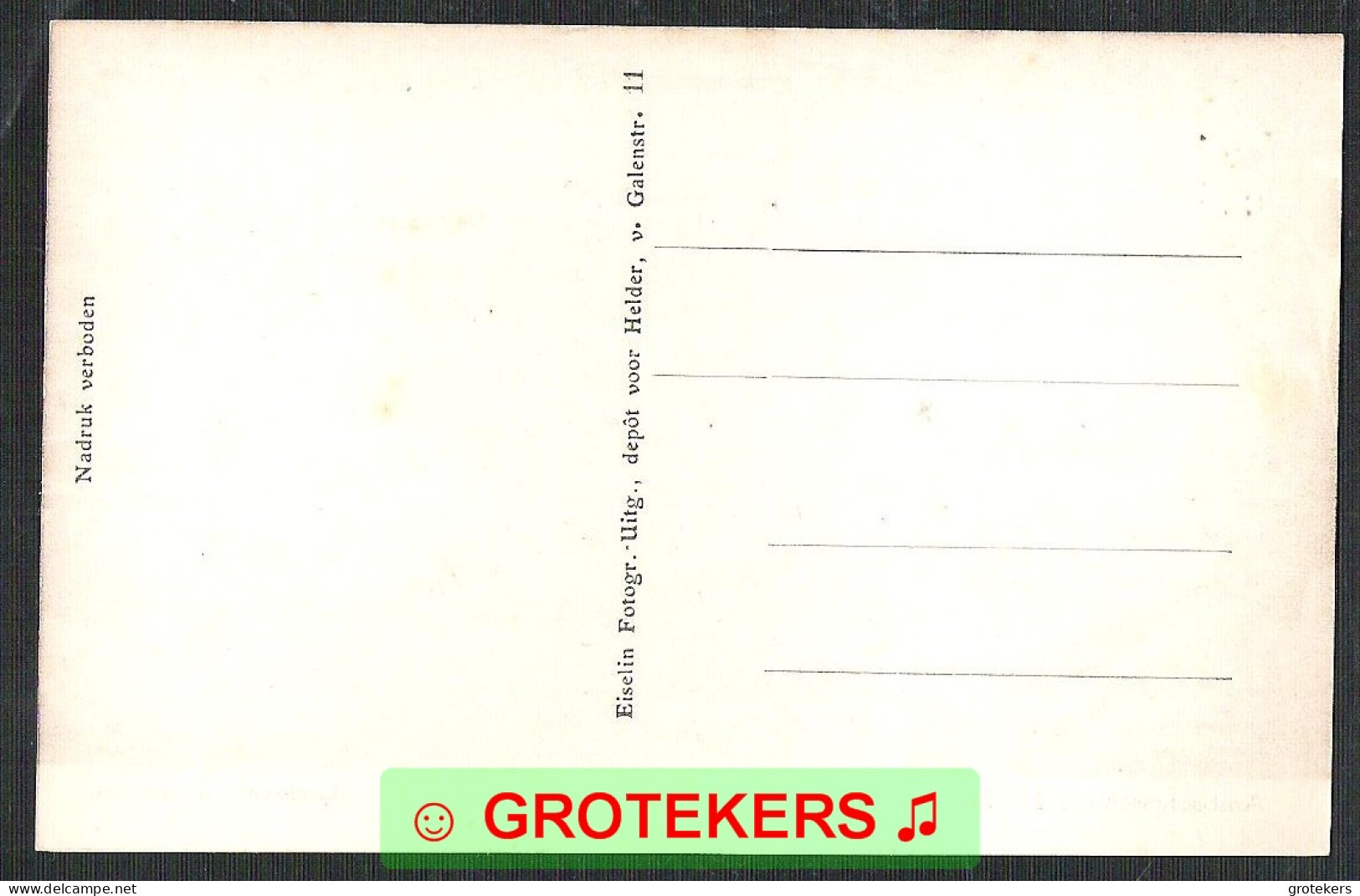 DEN HELDER Ambachtsschool Leslokaal Timmeren Ca 1920 - Den Helder
