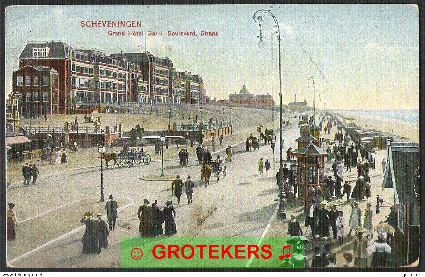 SCHEVENINGEN Grand Hotel Garni, Boulevard En Strand 1908 - Scheveningen