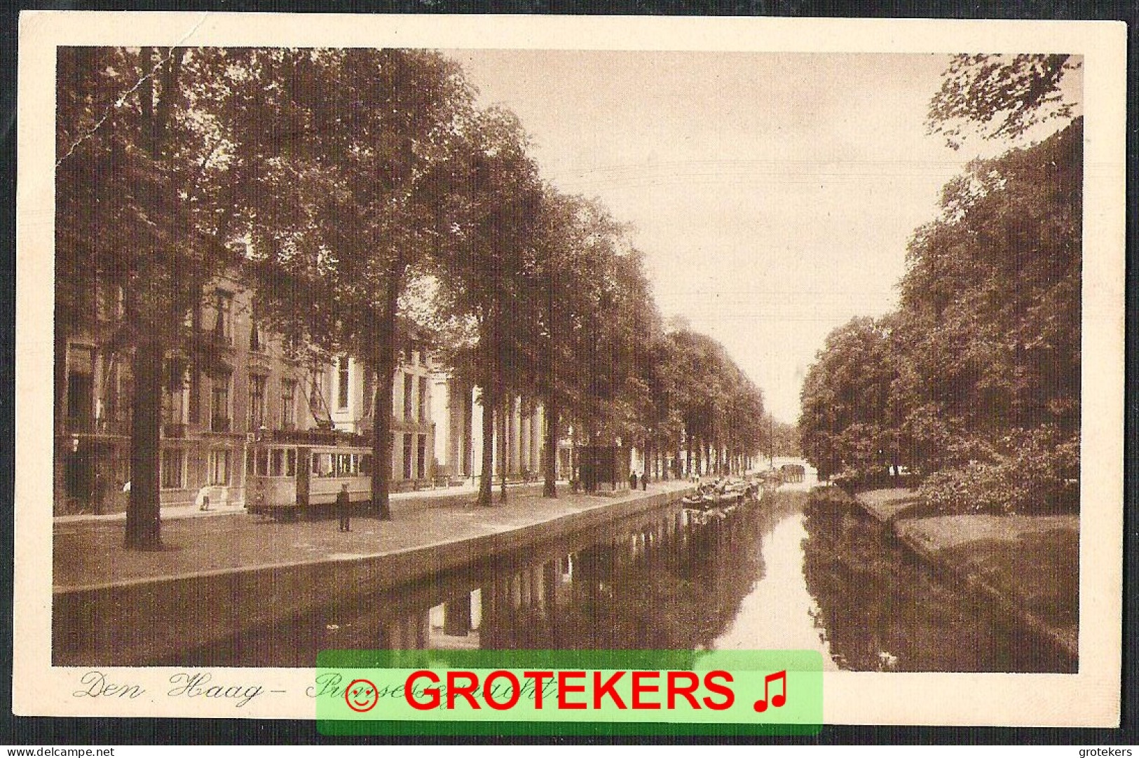 DEN HAAG Prinsessegracht Ca 1922 TRAM 12  Streetcar - Den Haag ('s-Gravenhage)