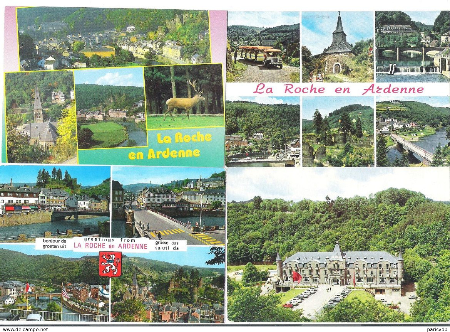 LA ROCHE EN ARDENNE -  4  POSTKAARTEN  (14.255) - La-Roche-en-Ardenne