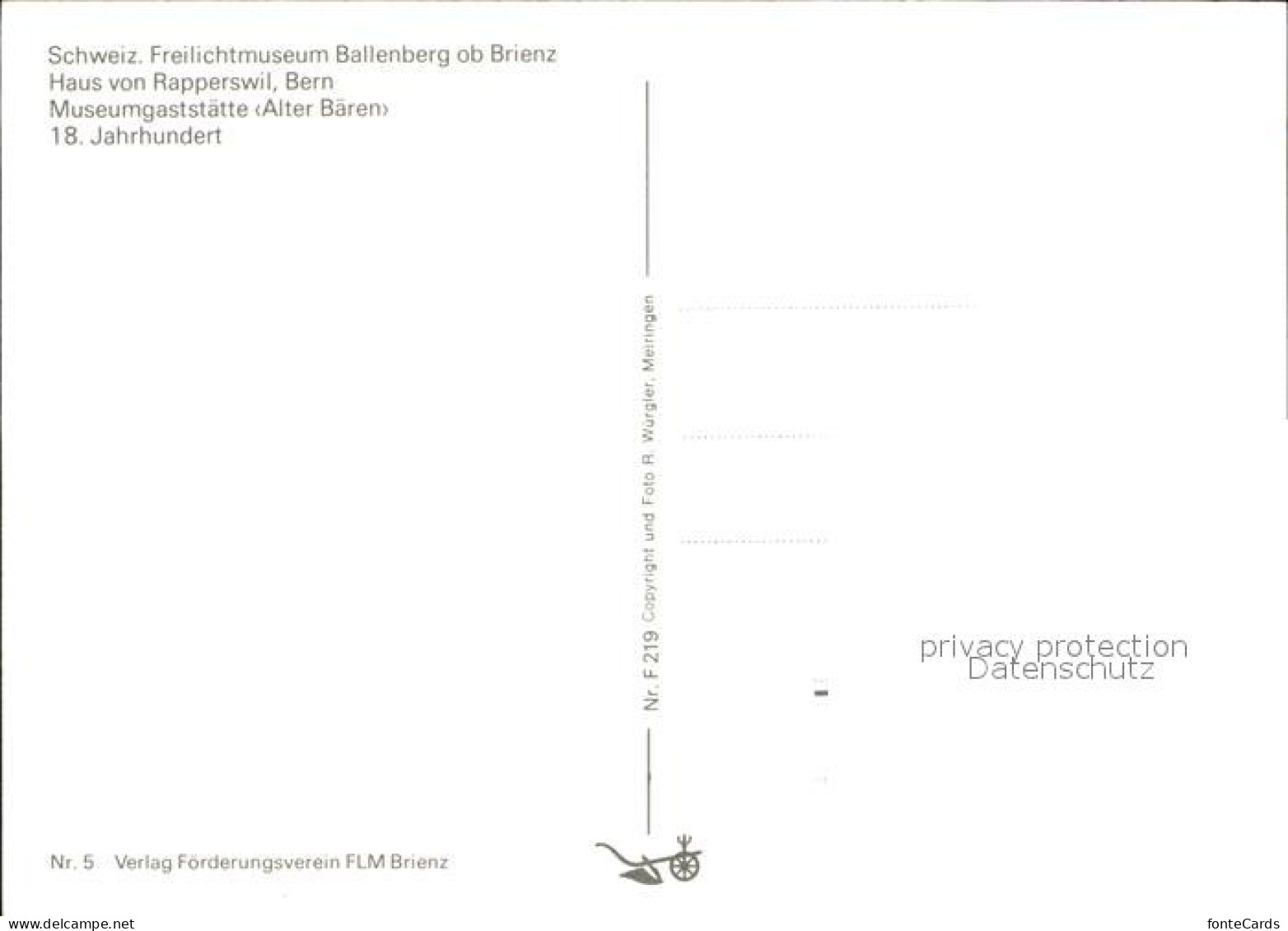 11935614 Brienz BE Freilichtmuseum Ballenberg Haus Rapperswil Brienz BE - Sonstige & Ohne Zuordnung