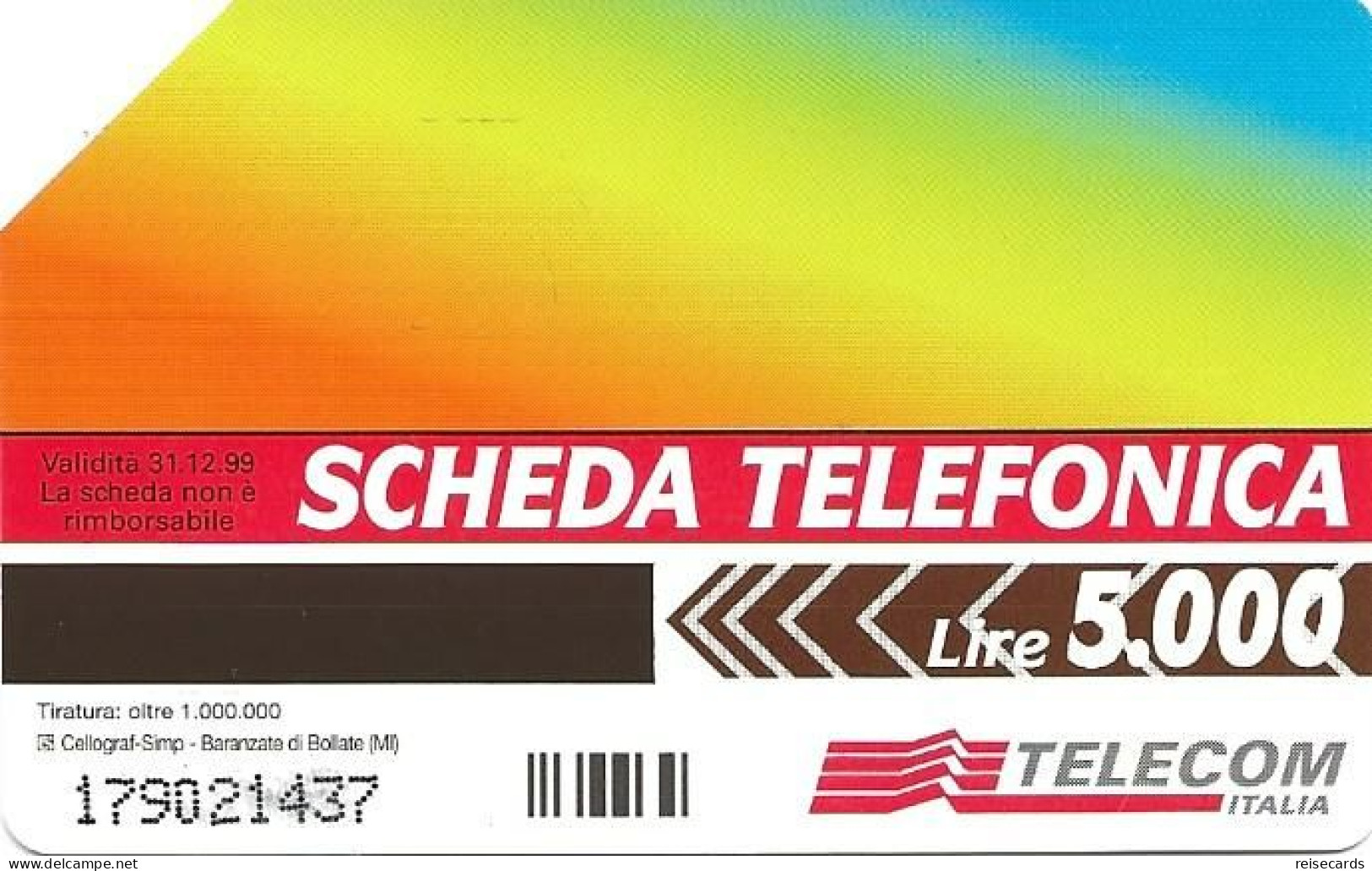 Italy: Telecom Italia - La Scheda Telefonica, Simbolo - Openbare Reclame