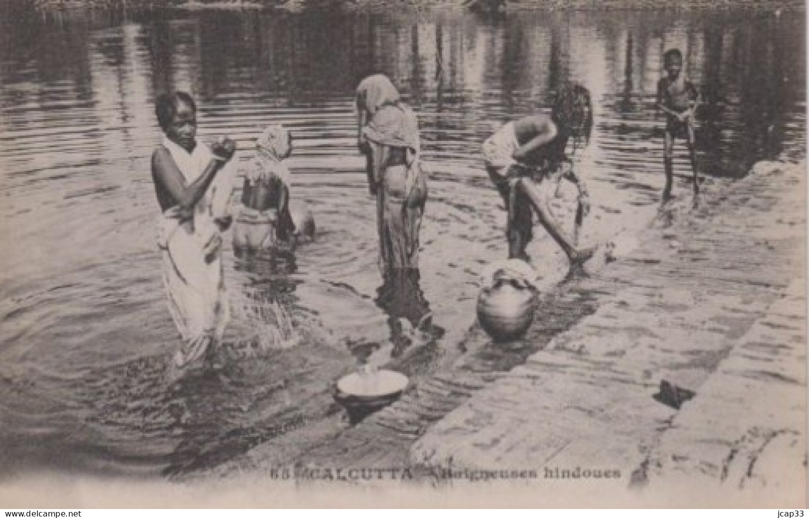 CALCUTTA  -  Baigneuses Hindoues  - - Indien
