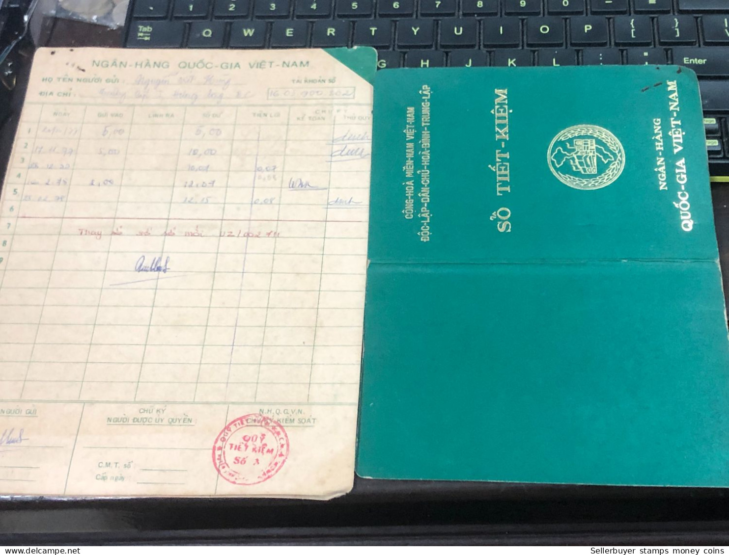 NAM VIET NAM STATE BANK SAVINGS BOOK PREVIOUS -1 976-PCS 1 BOOK OLD - Cheques & Traverler's Cheques