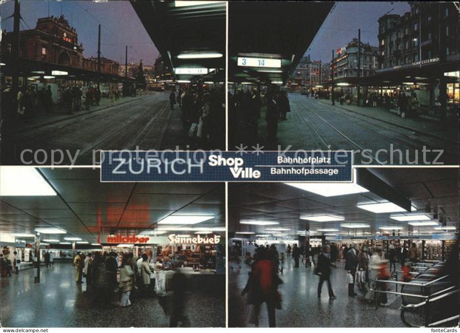 11932300 Zuerich Bahnhofsplatz Shop-Ville Zuerich - Autres & Non Classés