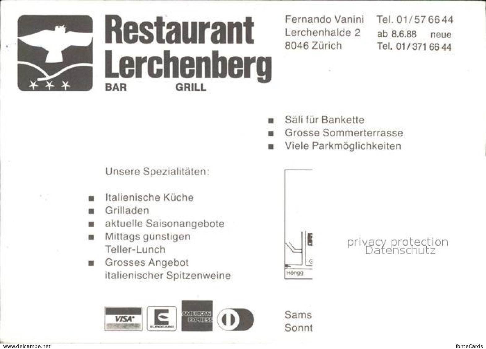 11931200 Zuerich Restaurant Lerchenberg Bar Grill Zuerich - Otros & Sin Clasificación