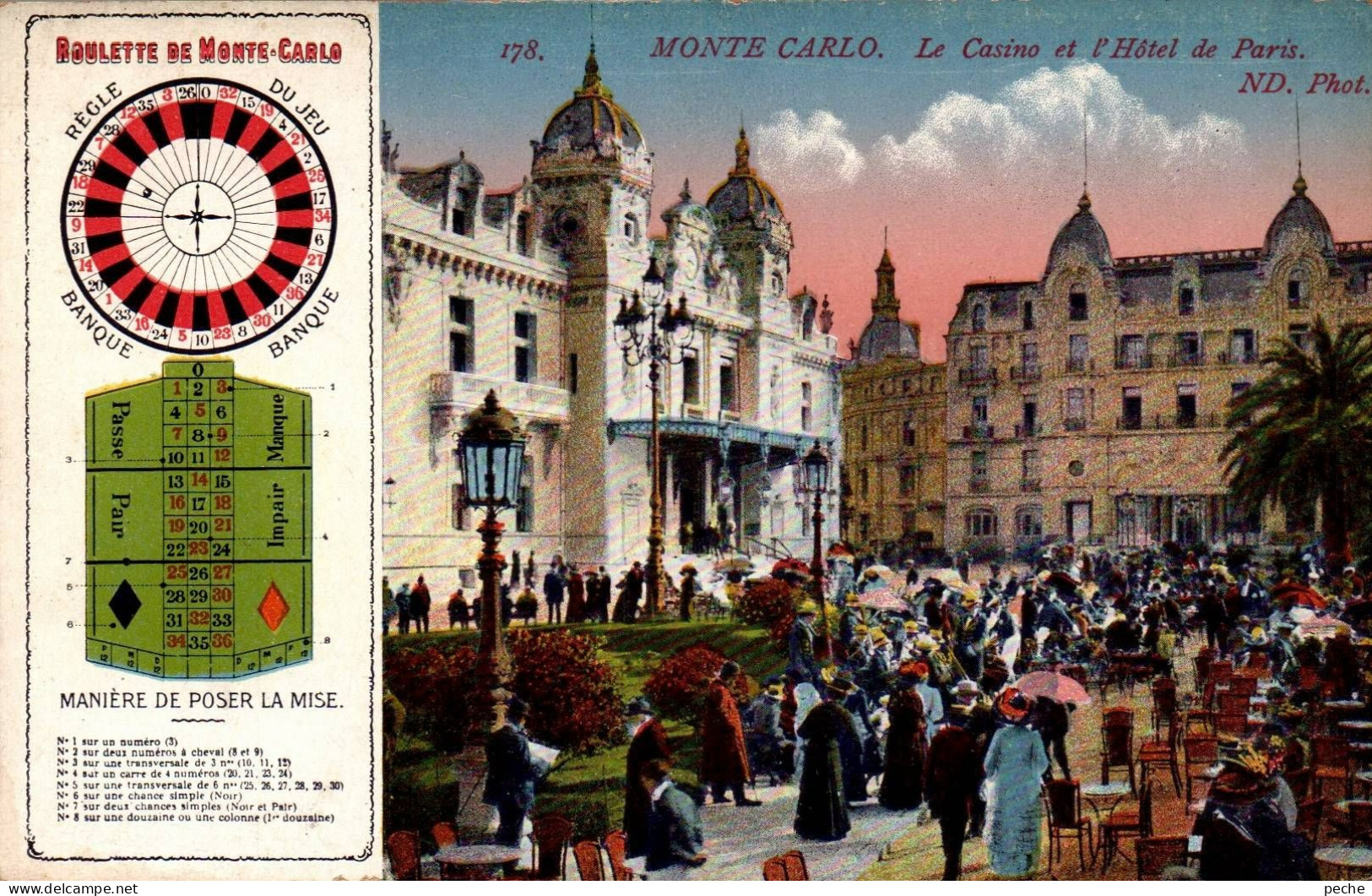N°1525 W -cpa Casino Monte Carlo -roulette- - Casinos