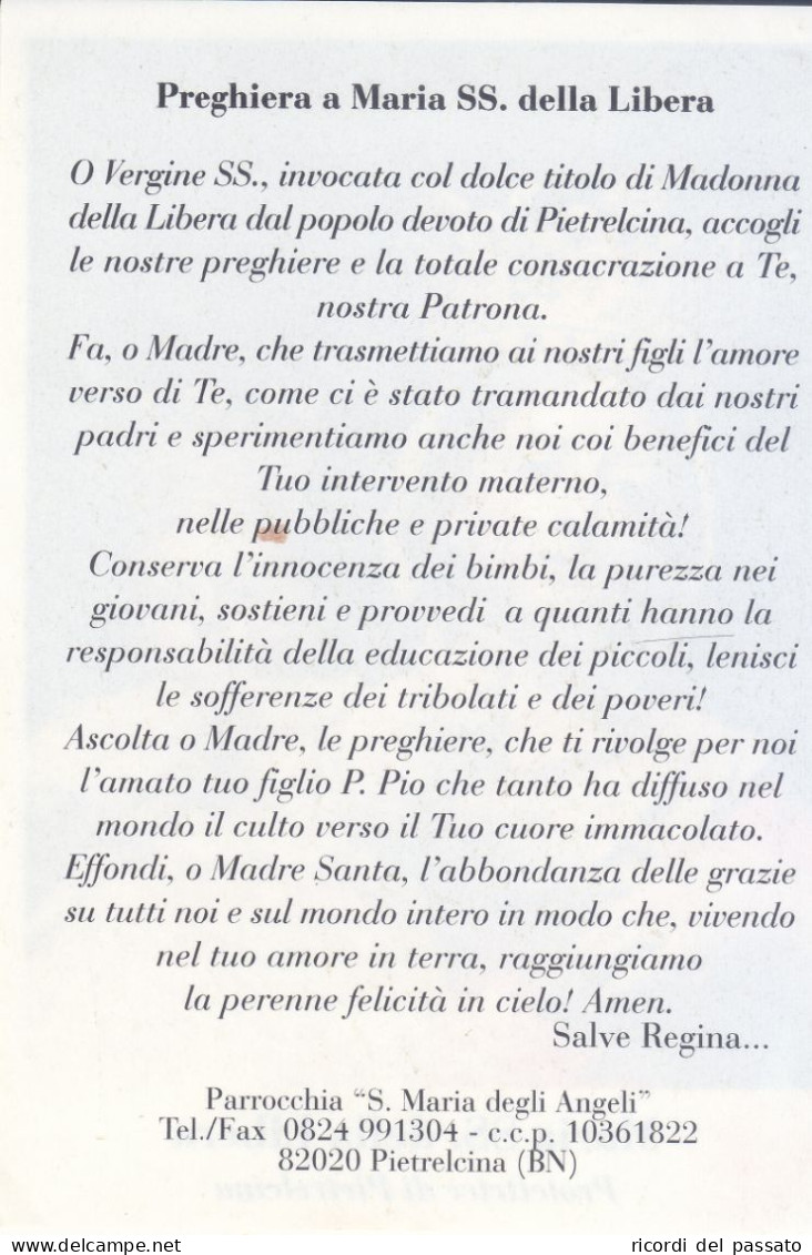 Santino Maria Ss.della Libera - Imágenes Religiosas