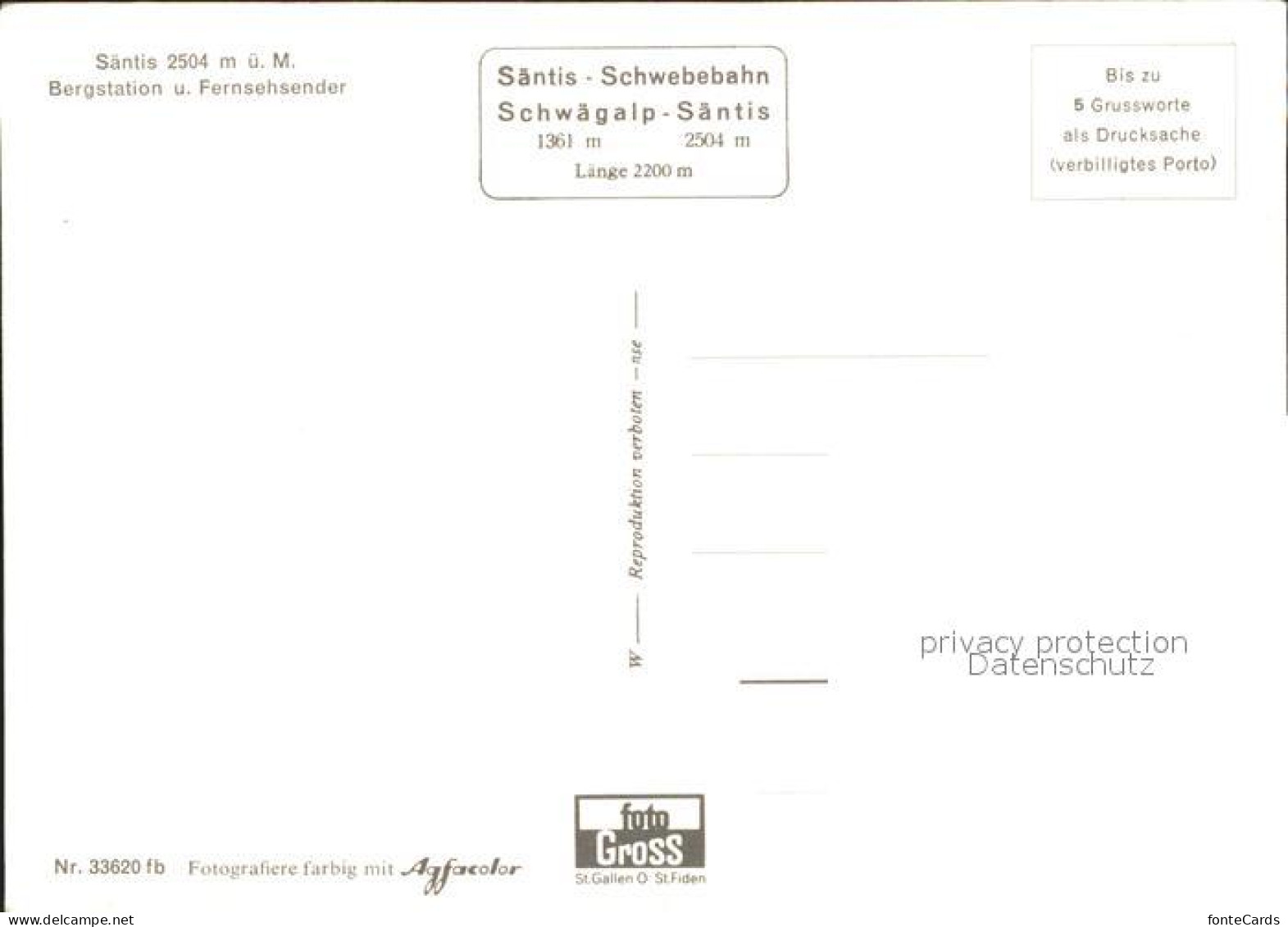 11930028 Saentis AR Bergstation Fernsehsender Seilbahn Saentis AR - Autres & Non Classés