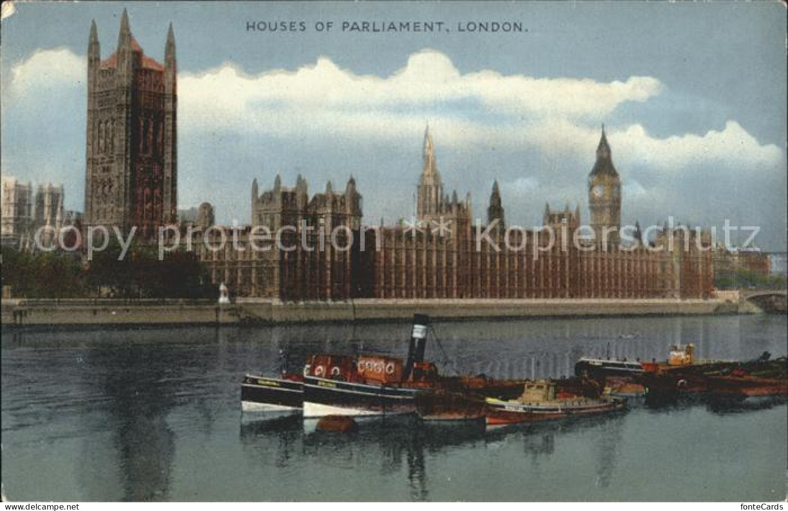 11928305 London Houses Of Parliament Dampfschiffe - Other & Unclassified