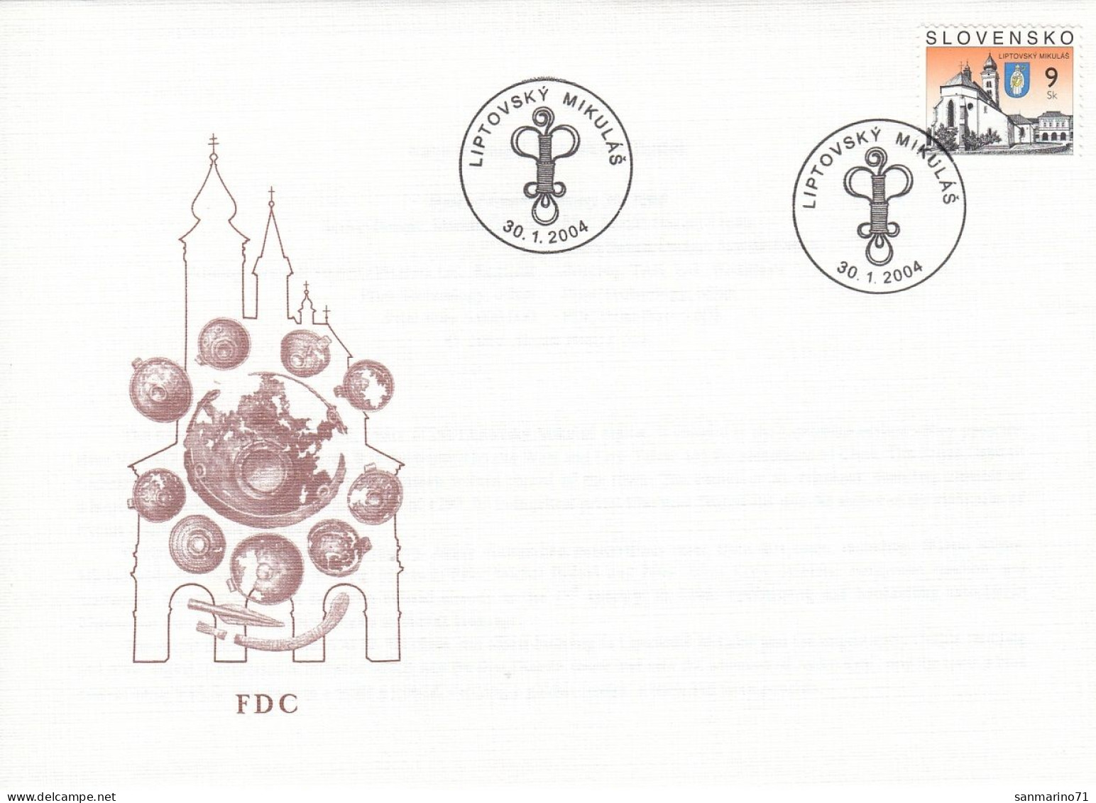 FDC SLOVAKIA 476 - Iglesias Y Catedrales