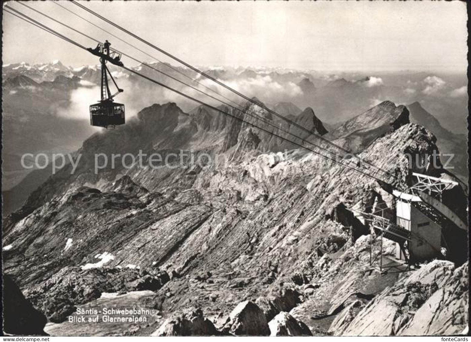 11927931 Saentis AR Schwebebahn Mit Glarneralpen Saentis AR - Autres & Non Classés