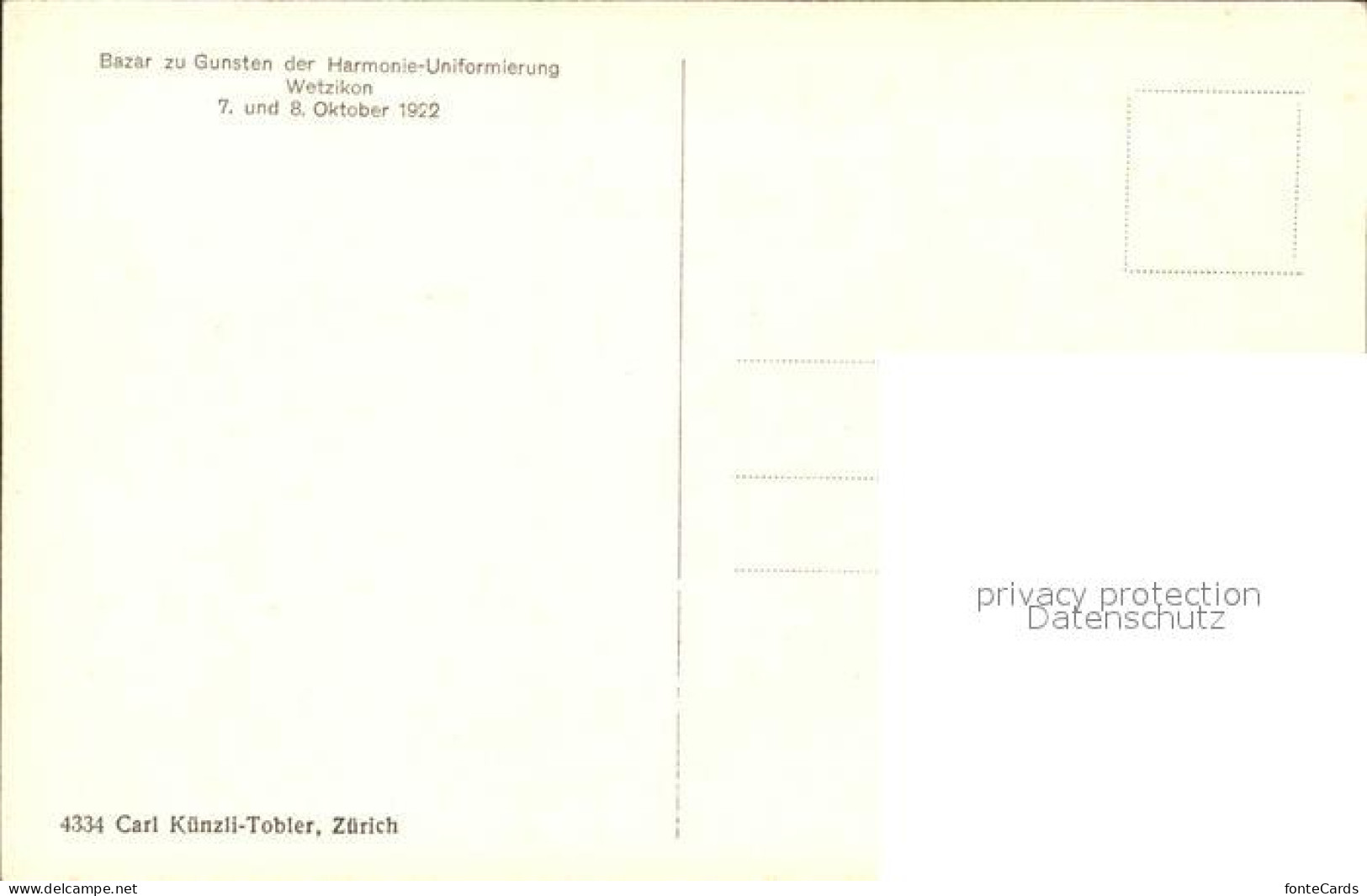 11925941 Wetzikon ZH Uniformierung Vorher Und Heute Hund Trompete Kuenstlerkarte - Otros & Sin Clasificación