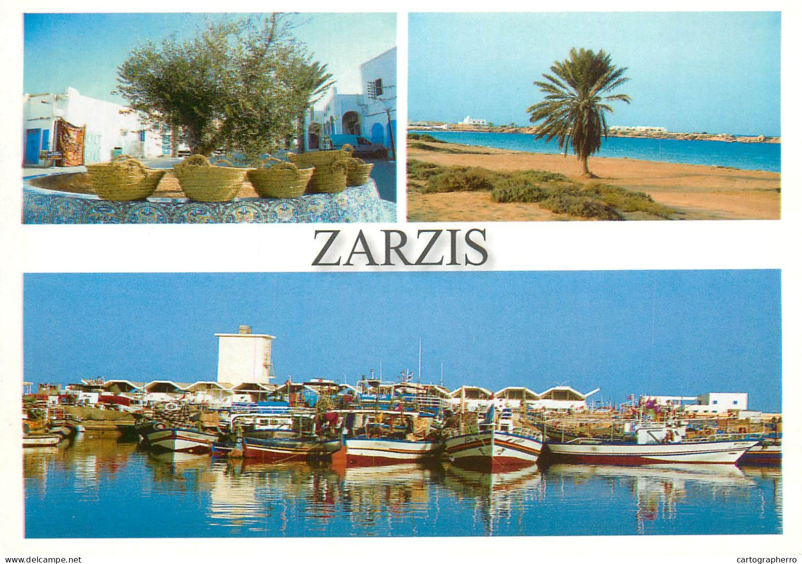 Navigation Sailing Vessels & Boats Themed Postcard Zarzis Harbour Yacht - Voiliers