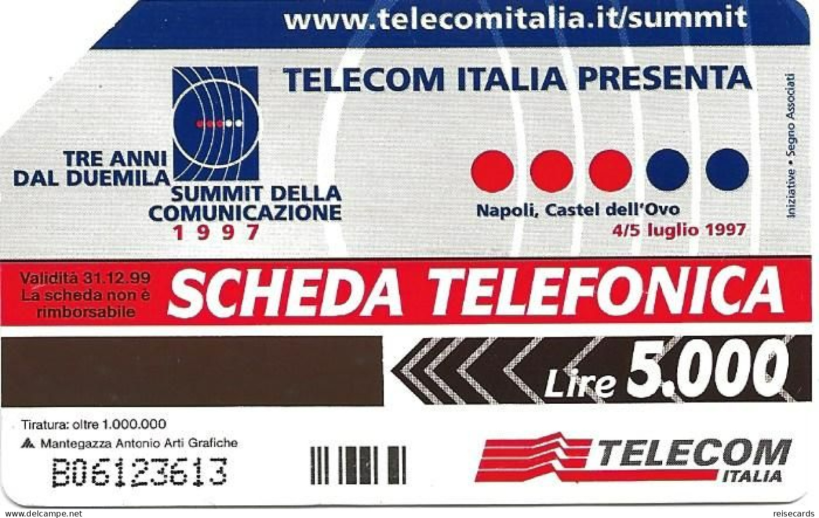 Italy: Telecom Italia - Summit Della Comunicazione, Napoli Castel Dell'Ovo - Public Advertising
