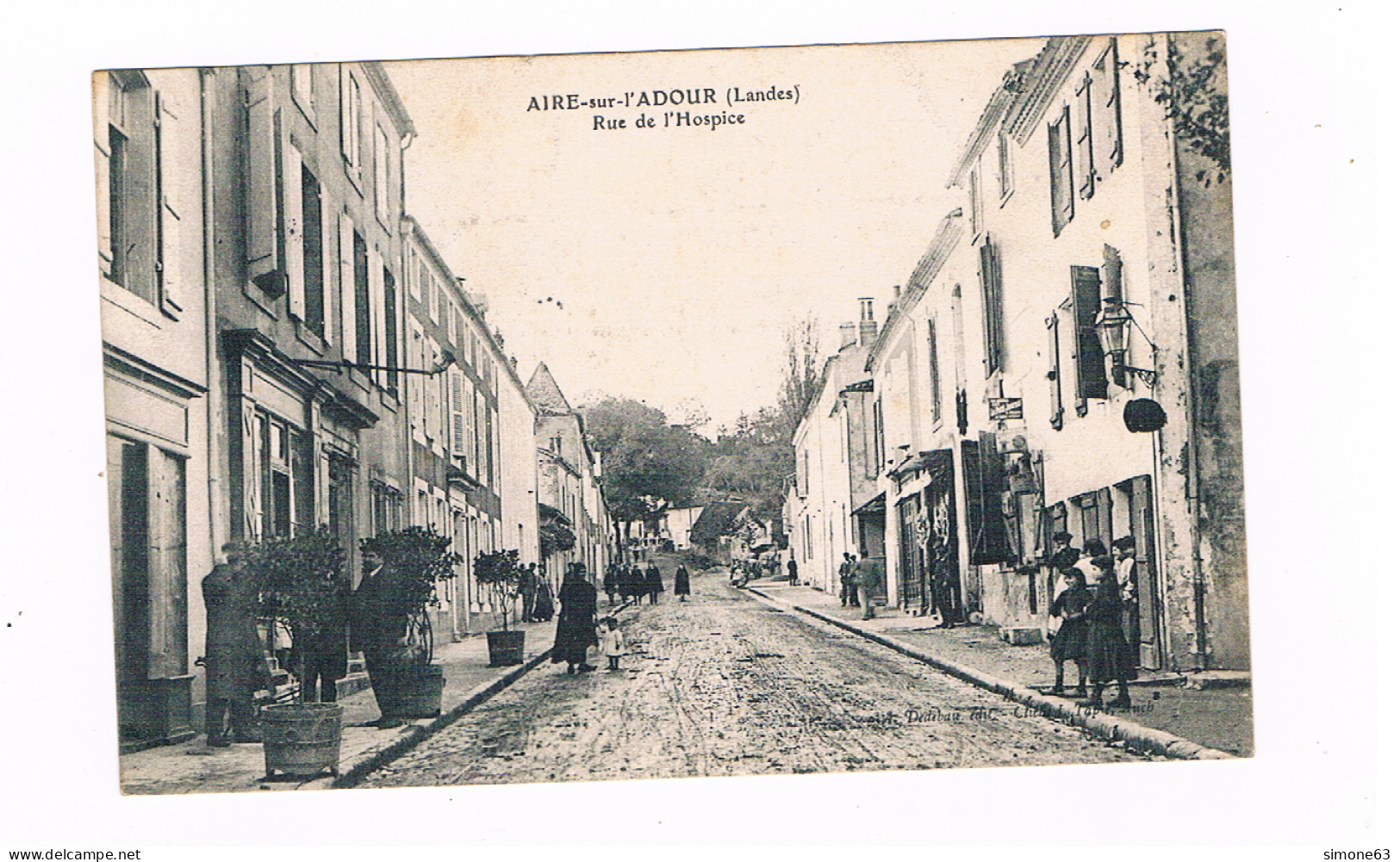 D  40  - Cpa -  AIRE SUR ADOUR - RUE DE L'HOSPICE - Aire