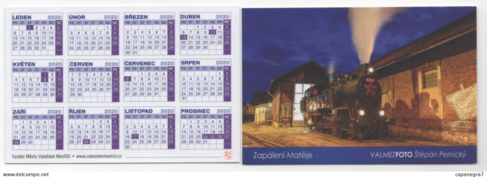 Steam Train Matej, Locomotive, Czech Rep., 2020, 90 X 60 Mm - Petit Format : 2001-...