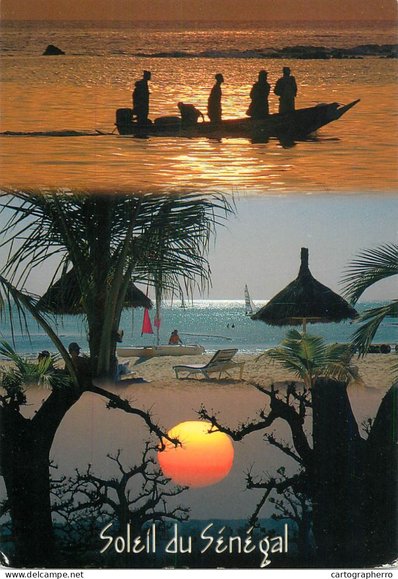 Navigation Sailing Vessels & Boats Themed Postcard Senegal Terre De Lumiere 2005 - Voiliers