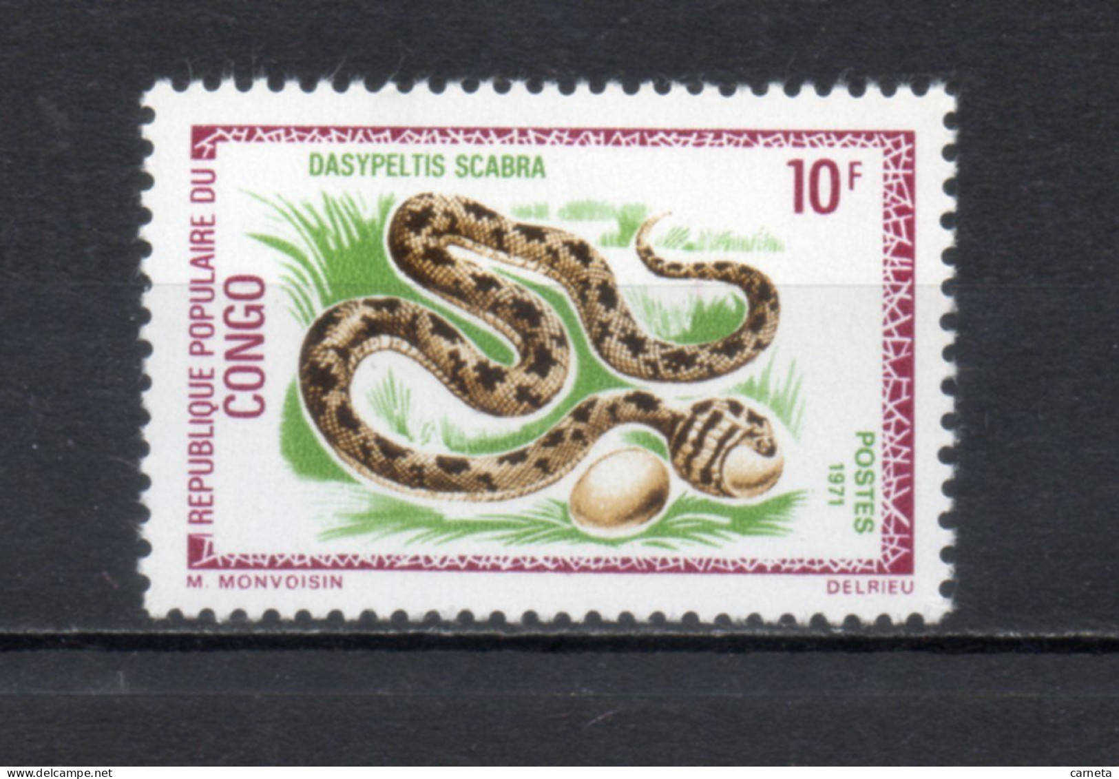 CONGO  N° 290    NEUF SANS CHARNIERE COTE 0.60€    REPTILE ANIMAUX FAUNE - Mint/hinged