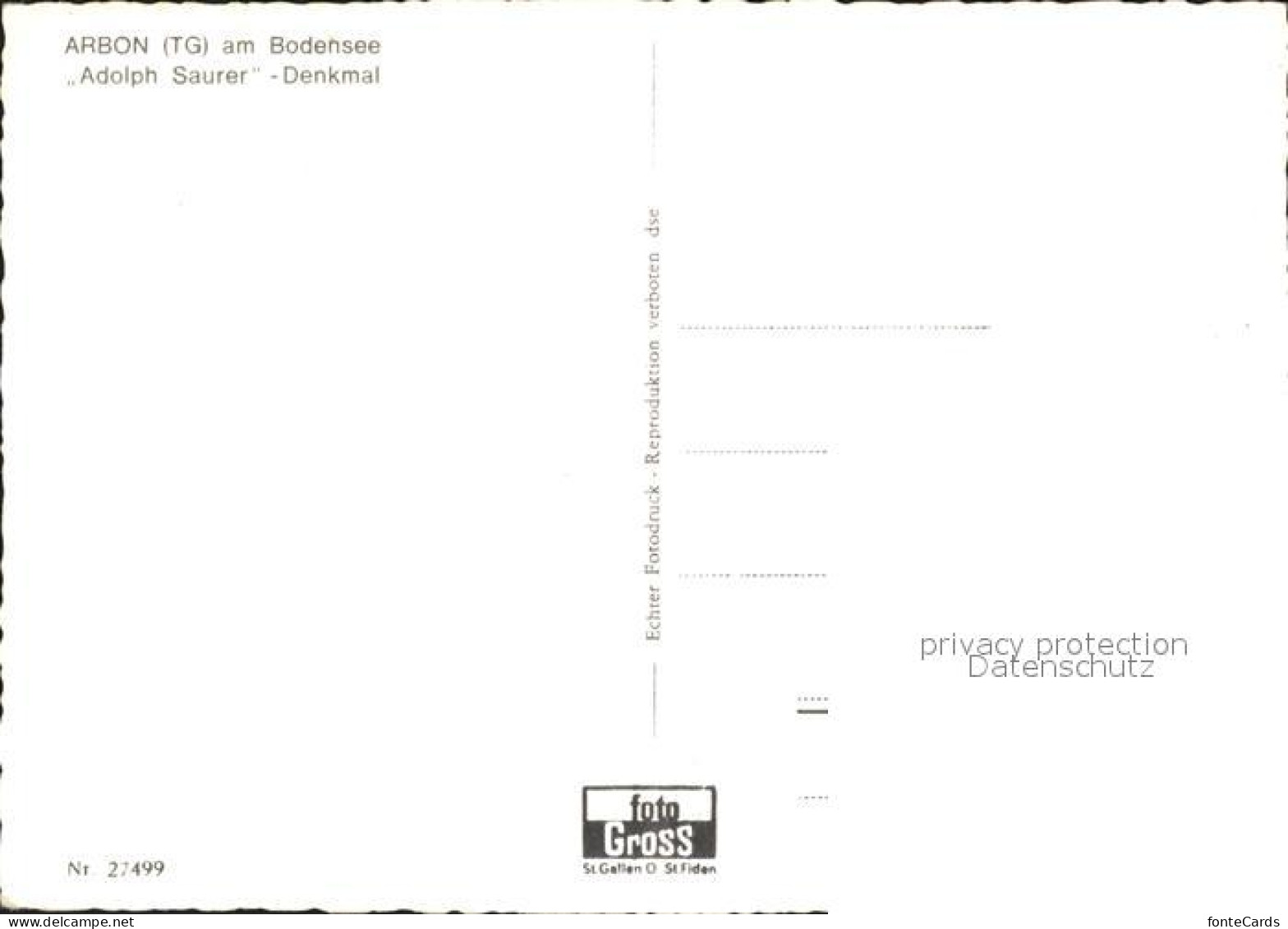 11923801 Arbon  TG Adolph Saurer Denkmal  - Other & Unclassified