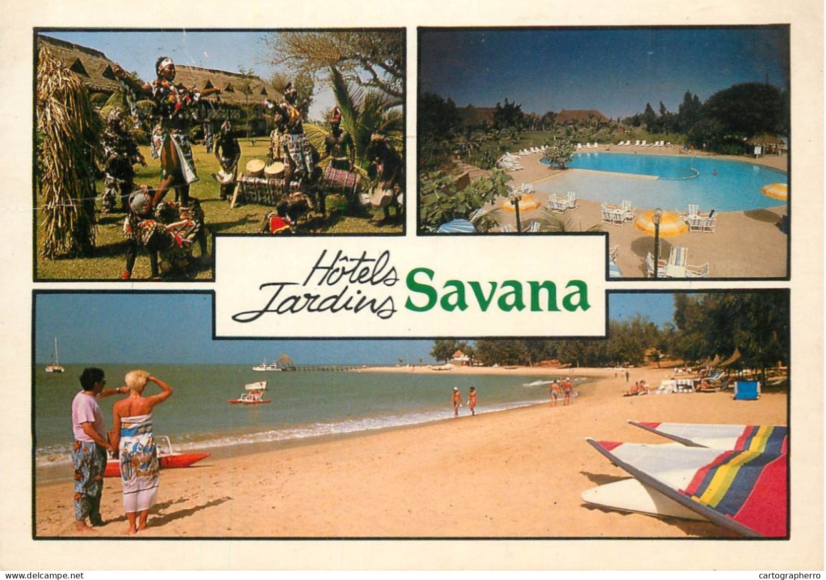 Navigation Sailing Vessels & Boats Themed Postcard Savana Hotels Jardins - Voiliers