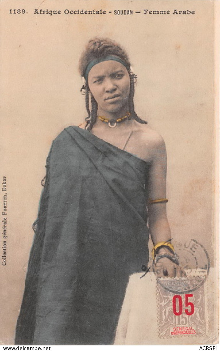 MALI Ancien Soudan Français AOF  Femme Soudanaise Arabe Coll Fortier Dakar Photo Rufisque Sénégal   N° 21 \MK3000 - Mali