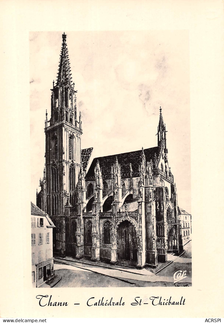68 THANN  Cathédrale Saint Thiébaut Art Gothique Flamboyant édition CAP  N° 45 \MK3000 - Thann