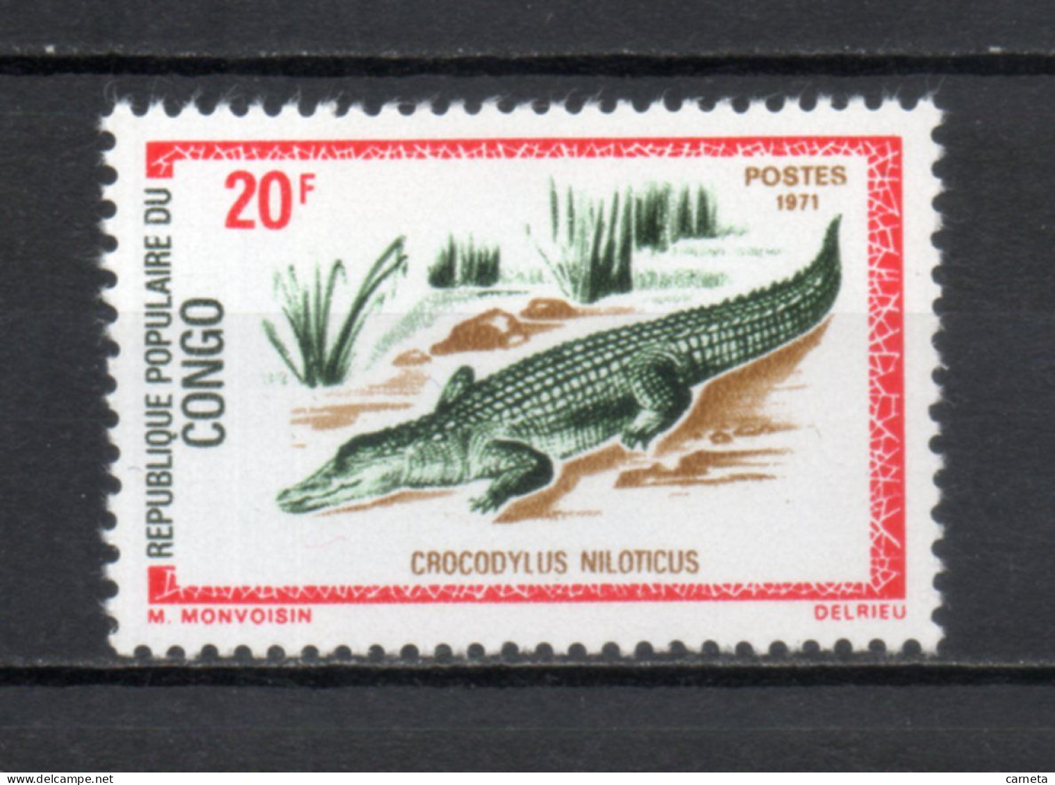 CONGO  N° 292    NEUF SANS CHARNIERE COTE 1.75€    REPTILE ANIMAUX FAUNE - Mint/hinged