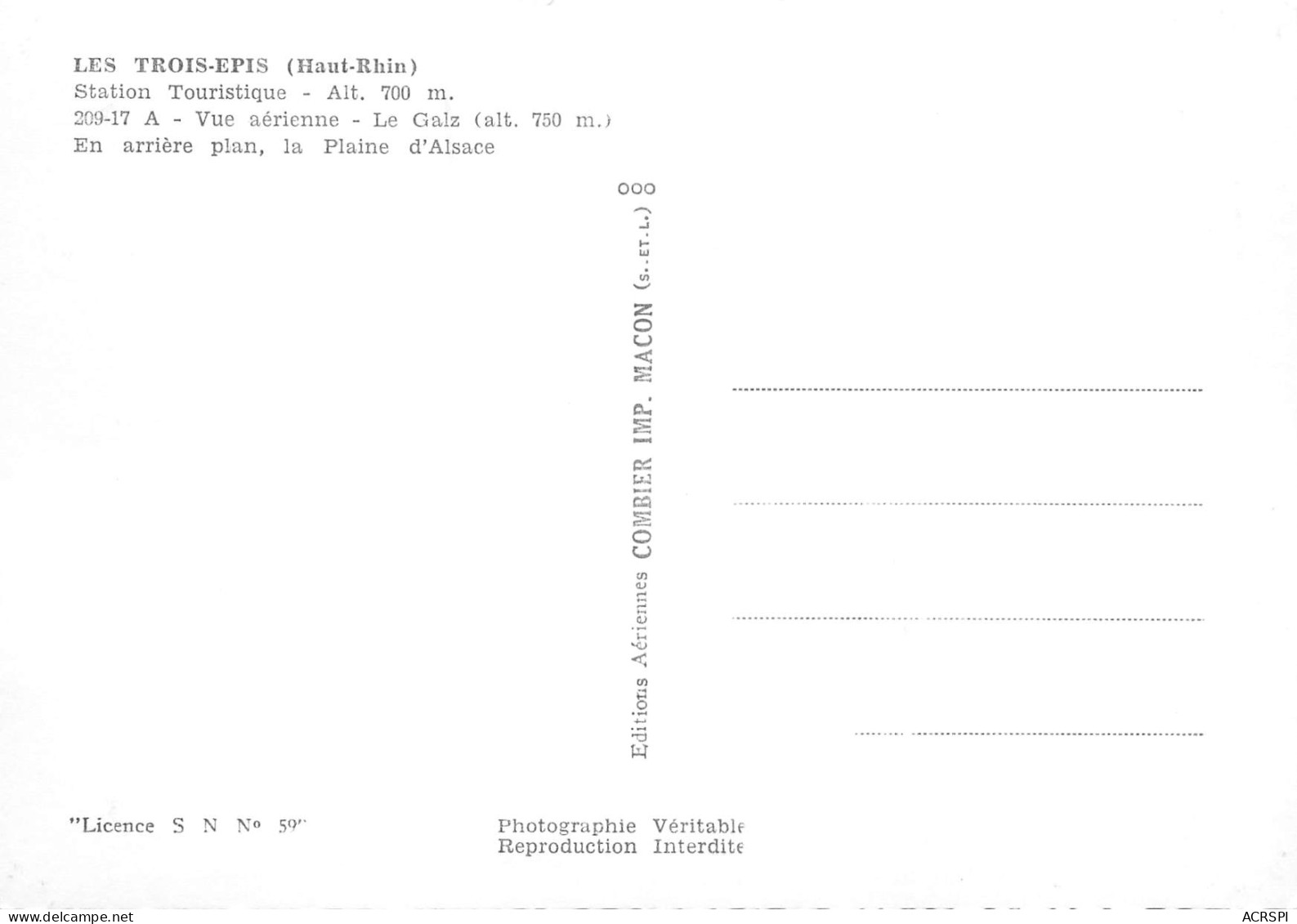 68   TROIS EPIS  Vue Générale Aérienne  Le Galz Et La Plaine D'Alsace  N° 134 \MK3000 - Trois-Epis