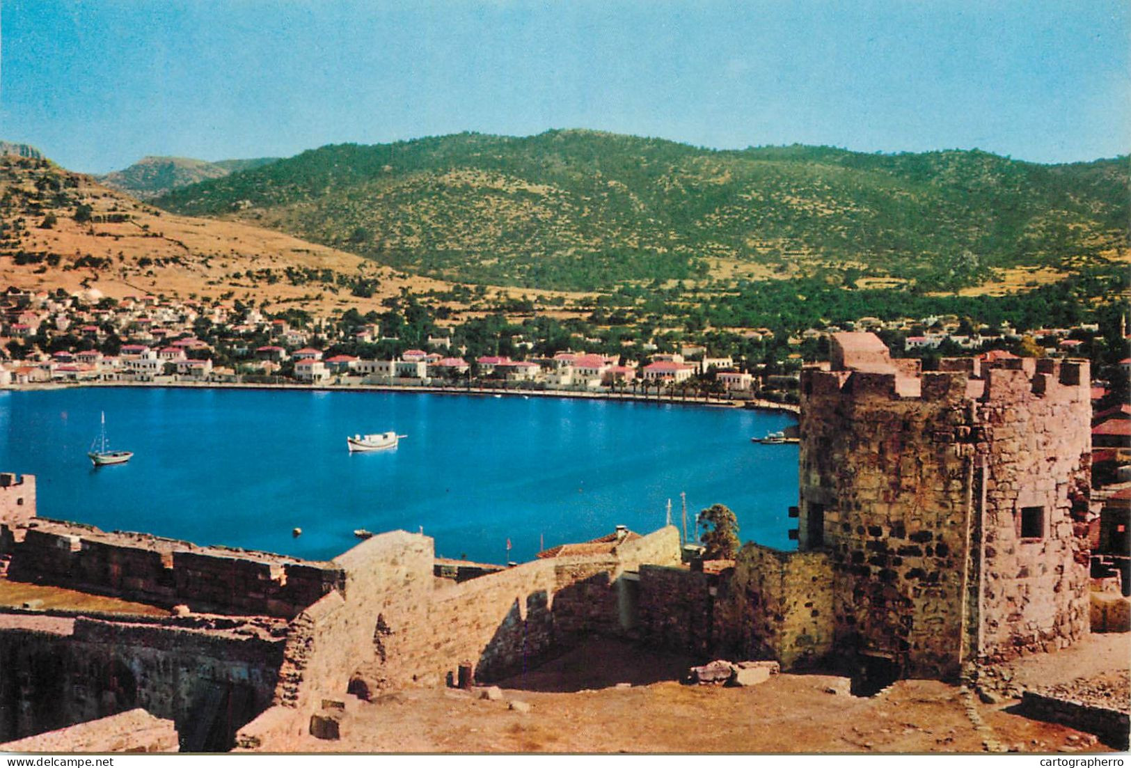 Navigation Sailing Vessels & Boats Themed Postcard Bodrum Kalesi Castle - Voiliers