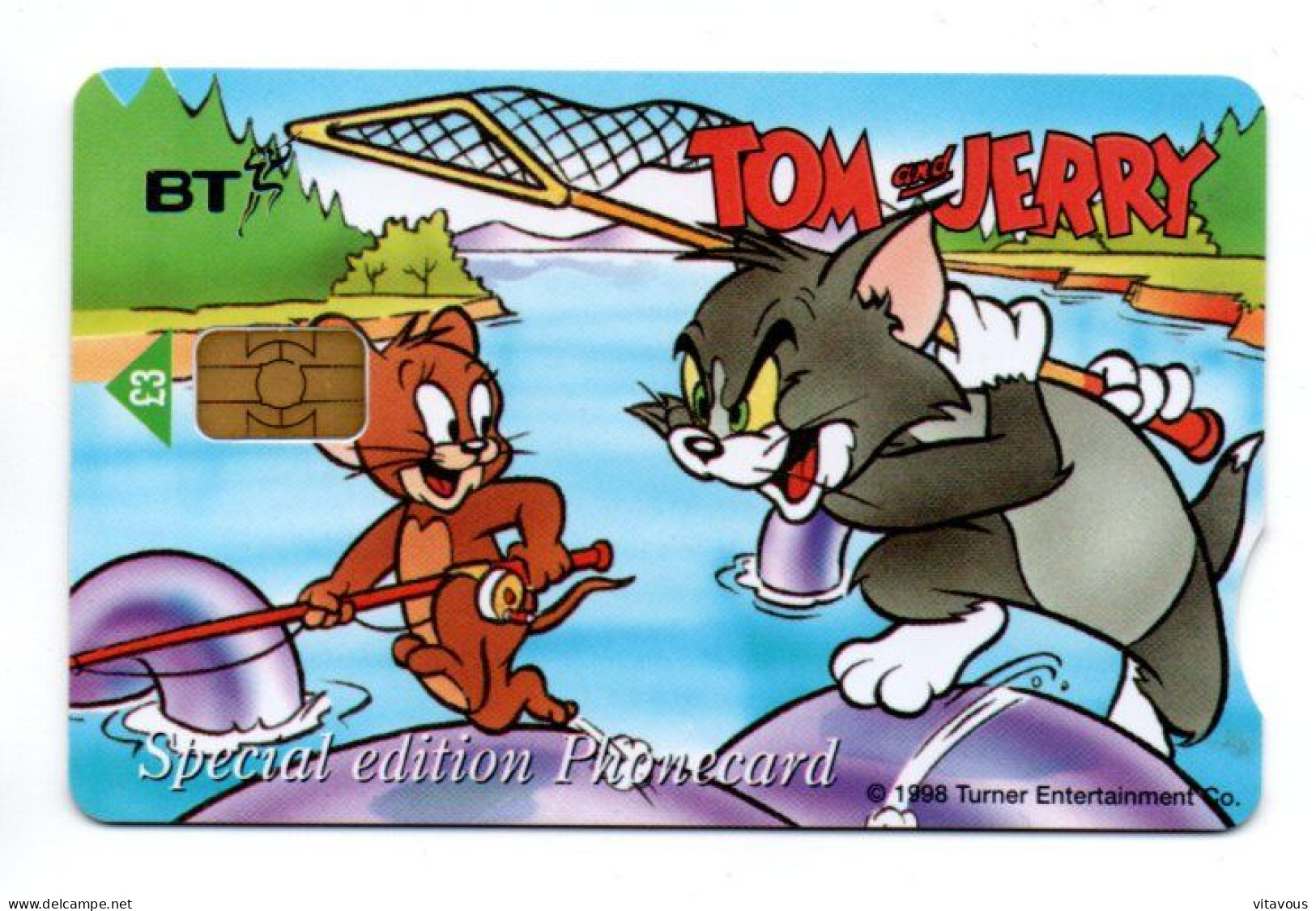 TOM ET JERRY Disney  Film Movie  Télécarte Royaume-Uni Phonecard Telefonkarte   (K 287) - Colecciones
