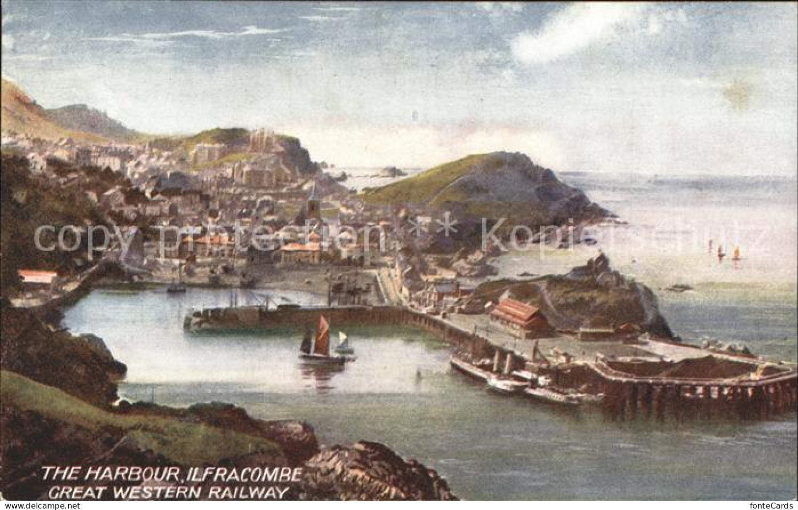 11923724 Ilfracombe North Devon Harbour Great Western Railway North Devon - Other & Unclassified