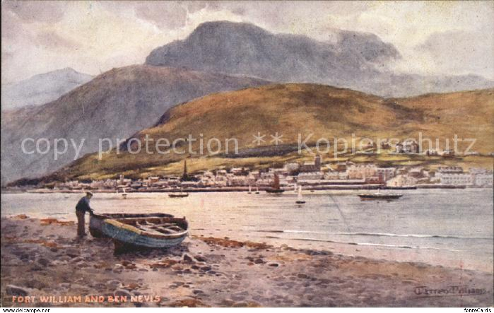 11923723 Fort William Lochaber Ben Nevis Kuenstlerkarte Lochaber - Autres & Non Classés