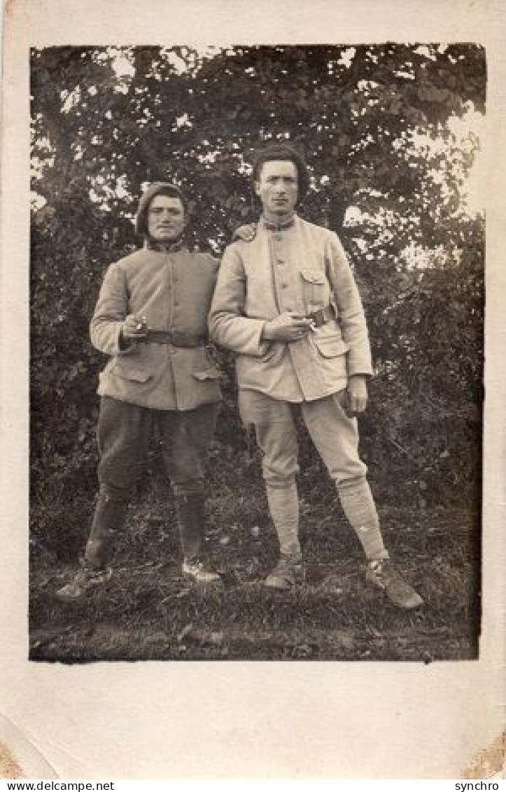 Carte Photo 261 Regiment Chasseurs Alpins - Personnages